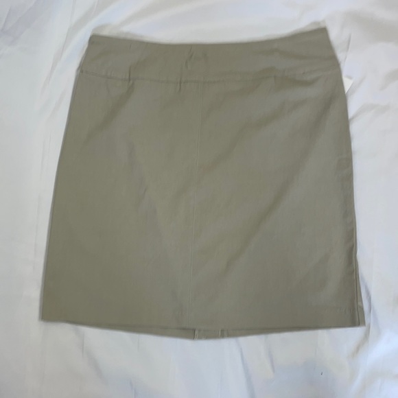 Coconut Row Tan Stretch Pencil Skirt Size 12 - Picture 1 of 4
